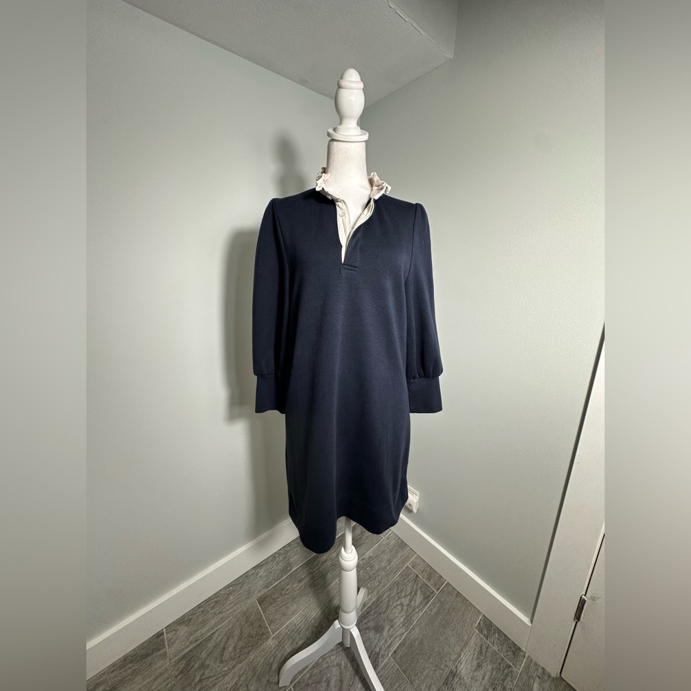 Tuckernuck Pomander Place Navy Charlotte Terry Minimalist Dress Size Small - Picture 5 of 17